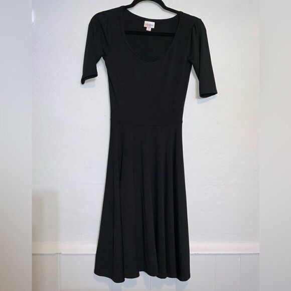 LulaRoe Black Short Sleeve Dress XXS - Picture 1 of 3